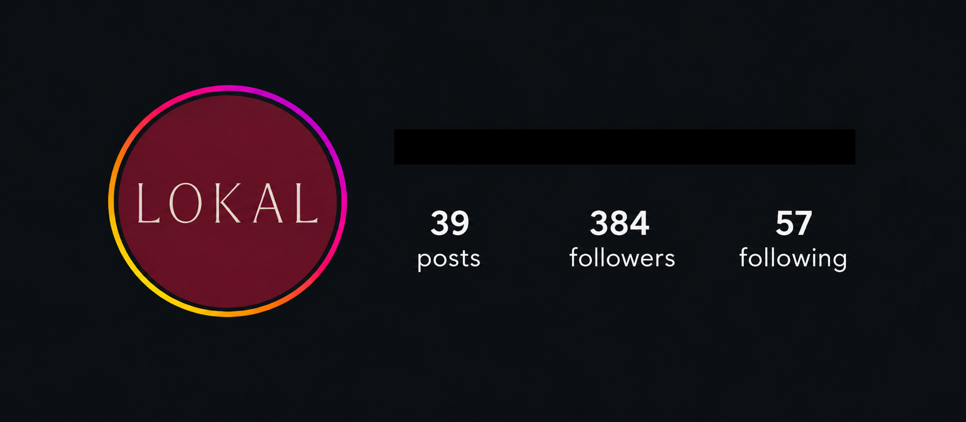 Restaurant Instagram account before TicTec content marketing